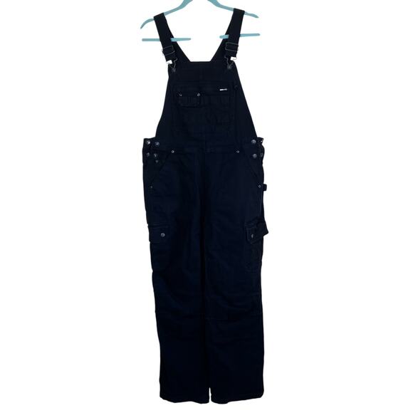 Duluth Trading Co. Mx31 DuluthFlex Fire Hose Bib Overalls Utility Workwear Cargo - Picture 1 of 16